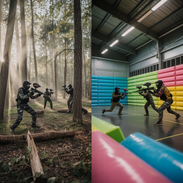 Paintball leśny vs halowy – różnice, zalety i wady obu typów